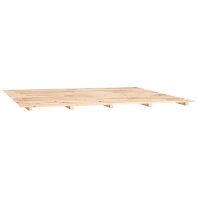 vidaXL Bed Frame without Mattress 200x200 cm Solid Wood Pine