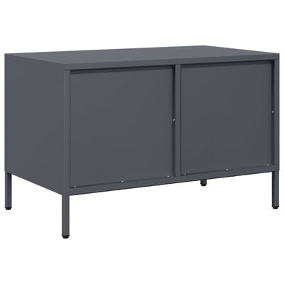 vidaXL TV Cabinet Anthracite 68x39x43.5 cm Cold-rolled Steel