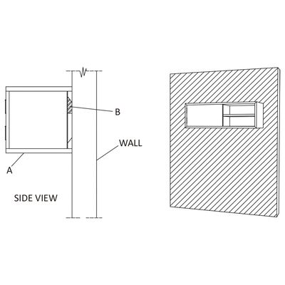 vidaXL Wall-mounted TV Cabinet 180x30x30 cm Solid Teak Wood