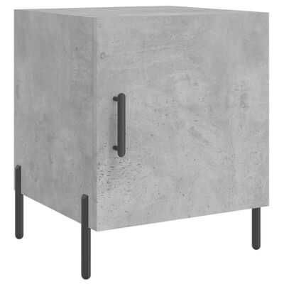 vidaXL Bedside Cabinets 2 pcs Concrete Grey 40x40x50 cm Engineered Wood