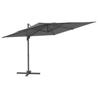 vidaXL Cantilever Garden Parasol with Aluminium Pole Anthracite 300x300 cm