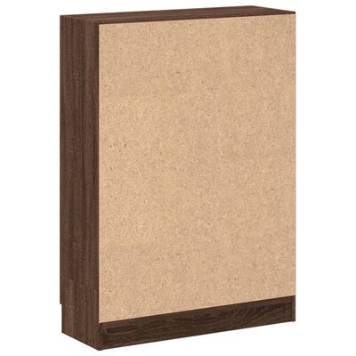 vidaXL Book Cabinet Brown Oak 82.5x30.5x115 cm Engineered Wood