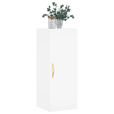 vidaXL Wall Mounted Cabinet White 34.5x34x90 cm