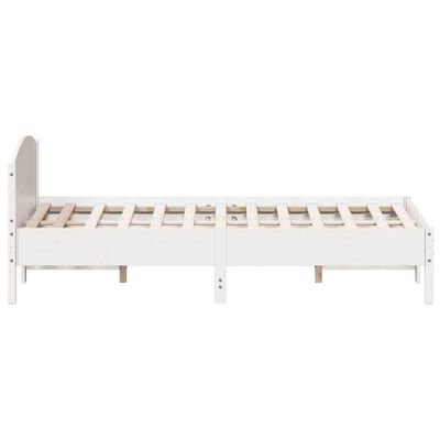 vidaXL Bed Frame without Mattress White 140x200 cm Solid Wood Pine