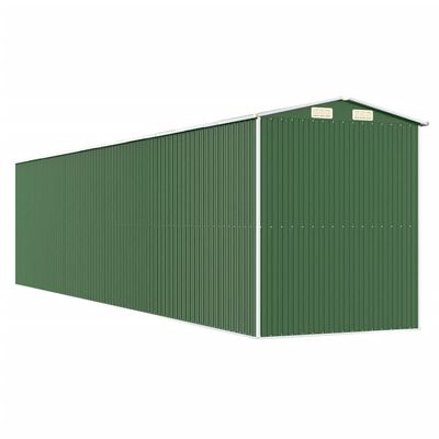 vidaXL Garden Shed Green 192x855x223 cm Galvanised Steel