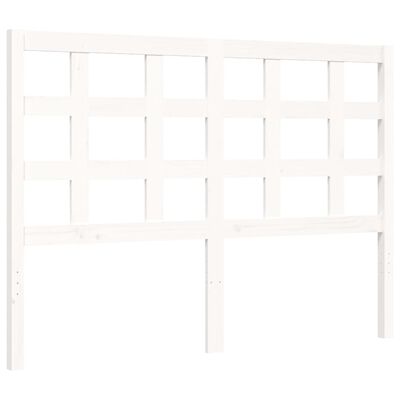 vidaXL Bed Frame without Mattress White 140x190 cm Solid Wood Pine