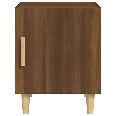 vidaXL Bedside Cabinet Brown Oak Engineered Wood