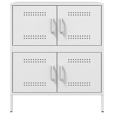 vidaXL Sideboard White 68x39x79 cm Steel