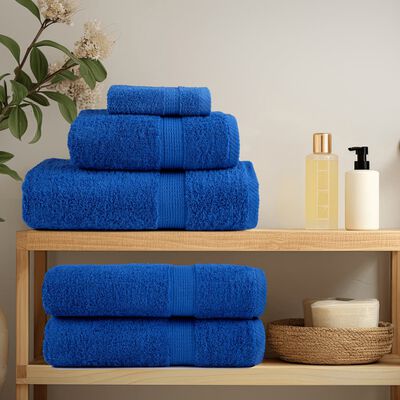 vidaXL Premium Bath Towels SOLUND 10pcs Blue 100x150cm 600gsm