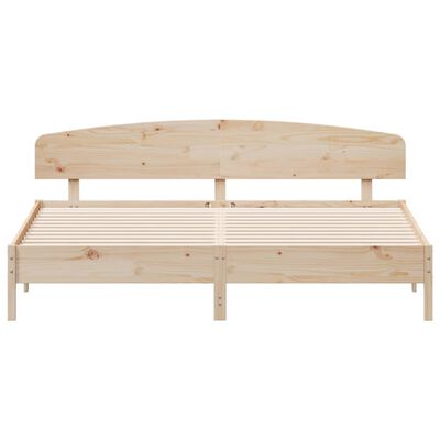 vidaXL Bed Frame without Mattress 200x200 cm Solid Wood Pine