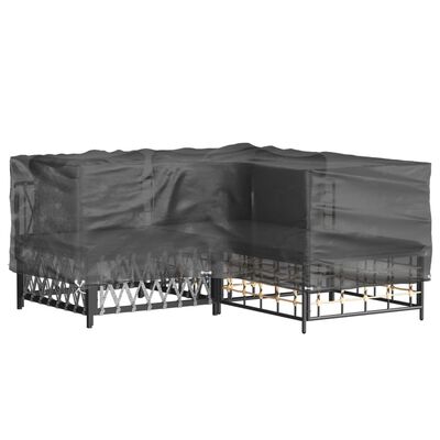 vidaXL L-Shaped Garden Furniture Cover 16 Eyelets 215x215x70 cm