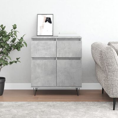 vidaXL Sideboard Concrete Grey 60x35x70 cm Engineered Wood