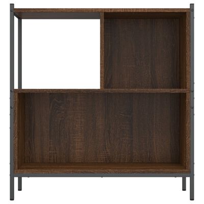 vidaXL Bookcase Brown Oak 72x28x77.5 cm Engineered Wood