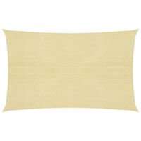 vidaXL Sunshade Sail 160 g/m² Beige 3x5 m HDPE