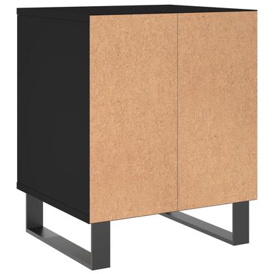 vidaXL Bedside Cabinets 2 pcs Black 40x35x50 cm Engineered Wood