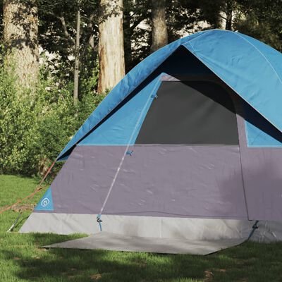 vidaXL Camping Tent Dome 2-Person Blue Waterproof