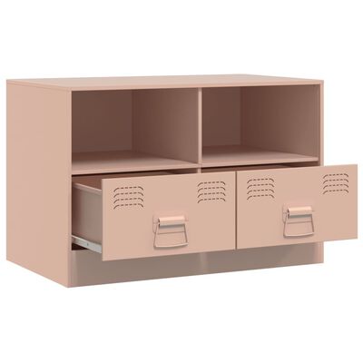 vidaXL TV Cabinet Pink 67x39x44 cm Steel