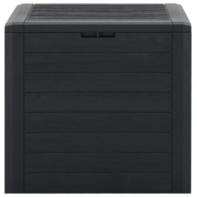 vidaXL Garden Storage Box Anthracite 58.5x46x55 cm Polypropylene