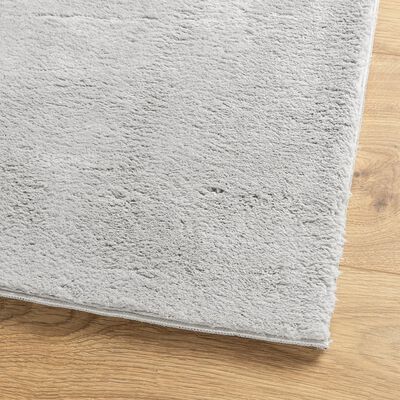 vidaXL Rug HUARTE Short Pile Soft and Washable Grey 240x240 cm