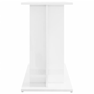 vidaXL Aquarium Stand High Gloss White 80x35x60 cm Engineered Wood