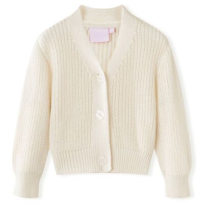 Kids' Cardigan Knitted Snow White 128