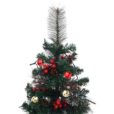 vidaXL Artificial Pathway Pre-lit Christmas Tree 2 pcs 76 cm PVC