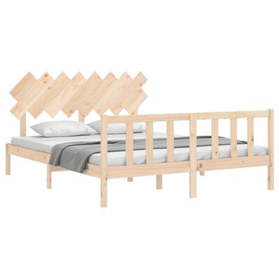 vidaXL Bed Frame without Mattress 160x200 cm Solid Wood Pine