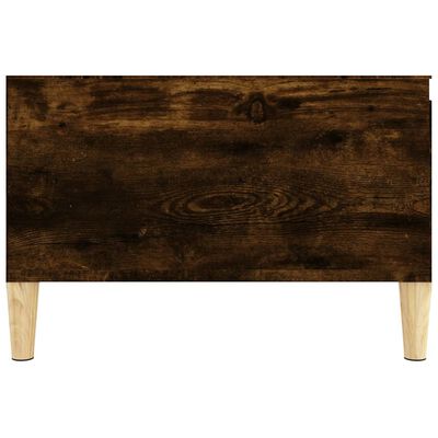 vidaXL Coffee Table Smoked Oak 55x55x36.5 cm Engineered Wood