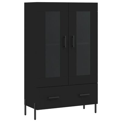 vidaXL Highboard Black 69.5x31x115 cm Engineered Wood