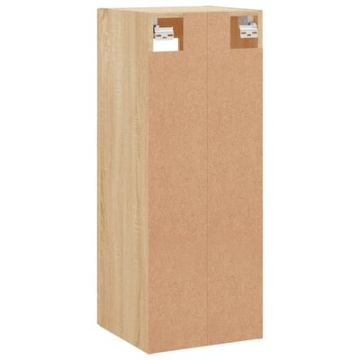 vidaXL Wall Mounted Cabinet Sonoma Oak 34.5x34x90 cm