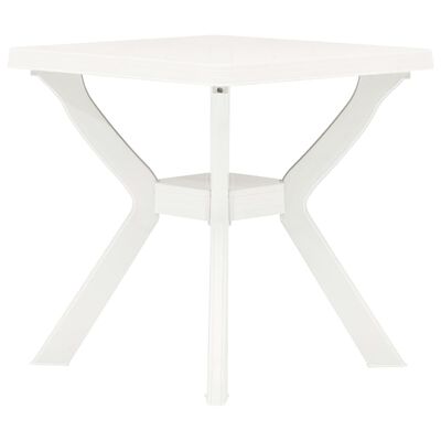 vidaXL Bistro Table White 70x70x72 cm Plastic