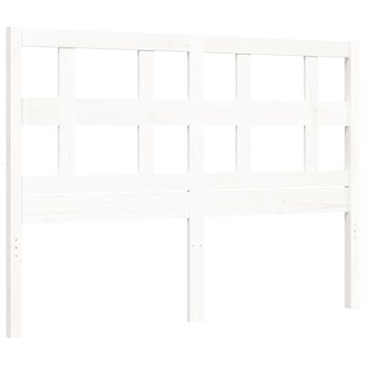 vidaXL Bed Frame without Mattress White 140x200 cm Solid Wood Pine