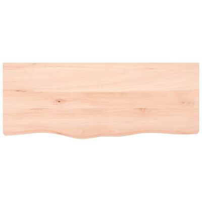 vidaXL Table Top 100x40x(2-4) cm Untreated Solid Wood Oak