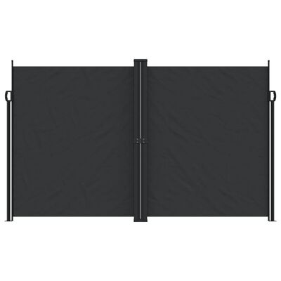 vidaXL Retractable Side Awning Black 200x1200 cm