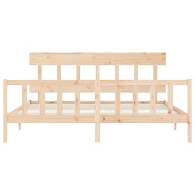 vidaXL Bed Frame without Mattress 200x200 cm Solid Wood Pine