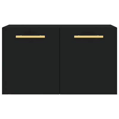 vidaXL Wall Cabinet Black 60x36.5x35 cm Engineered Wood