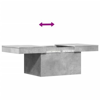 vidaXL Coffee Table Concrete Grey 80x55x40 cm Engineered Wood