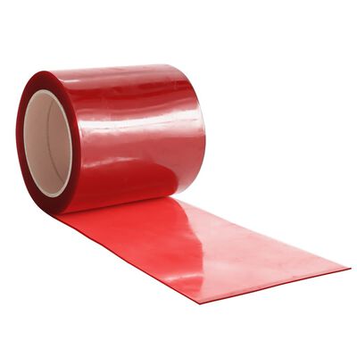 vidaXL Door Curtain Red 200 mmx1.6 mm 10 m PVC