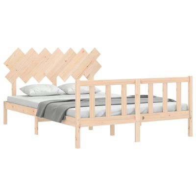 vidaXL Bed Frame without Mattress 140x200 cm Solid Wood Pine