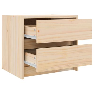 vidaXL Bedside Cabinets 2 pcs 40x31x35.5 cm Solid Wood Pine