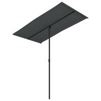 vidaXL Garden Parasol with Aluminium Pole 180x110 cm Anthracite