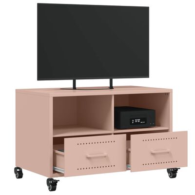 vidaXL TV Cabinet Pink 68x39x43.5 cm Steel