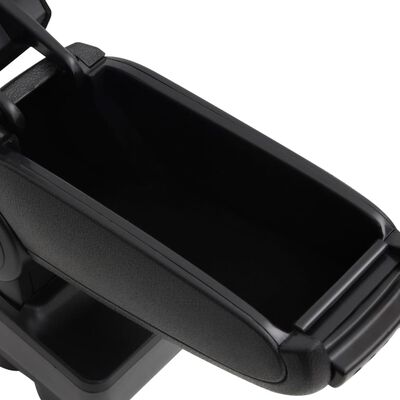 vidaXL Car Armrest Black 12x36x(33.5-48) cm ABS