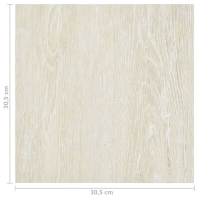 vidaXL Self-adhesive Flooring Planks 20 pcs PVC 1.86 m² Cream