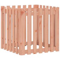 vidaXL Garden Planter with Fence Design 70x70x70 cm Solid Wood Douglas