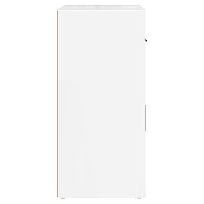vidaXL Sideboard High Gloss White 80x33x70 cm Engineered Wood