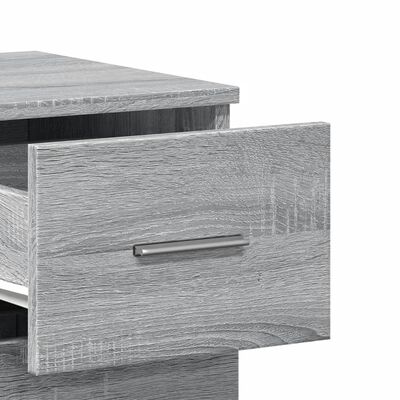 vidaXL Sideboard Grey Sonoma 59x39x80 cm Engineered Wood