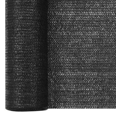 vidaXL Privacy Net Black 1.8x50 m HDPE 75 g/m²