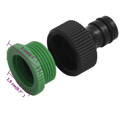 vidaXL Garden Hose with Fitting Set Green 0.5" 10 m PVC