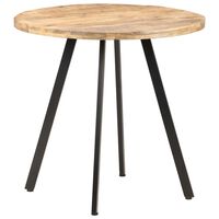 vidaXL Dining Table 80 cm Rough Mango Wood